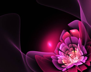 Fraktal arka plan, fütüristik doku