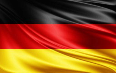 Almanya bayrağı ile kopya alanı metin - 3d çizim için    