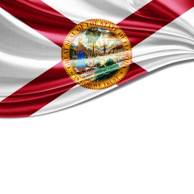 Florida bayrağı ile kopya alanı metin veya resimler 