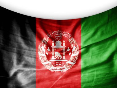 Afganistan bayrağı ile kopya alanı metin - 3d çizim için    