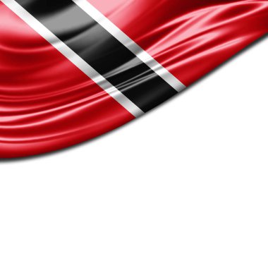 Tobago bayrağı ile kopya alanı metin - 3d çizim için    