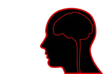  insan beyninin arka plan - 3d çizim