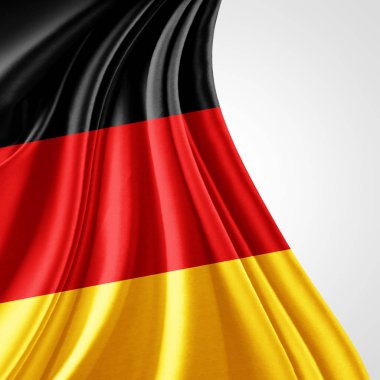 Almanya bayrağı ile kopya alanı metin - 3d çizim için    