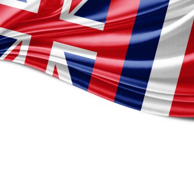 Hawaii bayrağı ile kopya alanı metin - 3d çizim için    