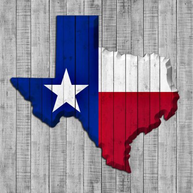 Texas bayrağı ile kopya alanı metin veya resimler 