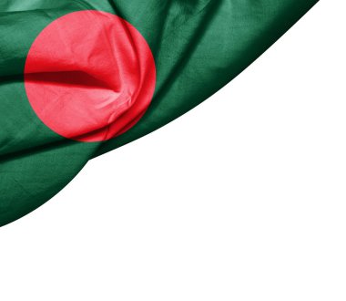 Bangladeş bayrağı ile kopya alanı metin - 3d çizim için    