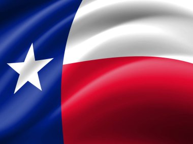 Texas arka plan kopya alanı için metin - 3d çizim ile    