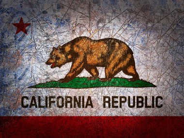 California bayrağı ile kopya alanı metin veya resimler 