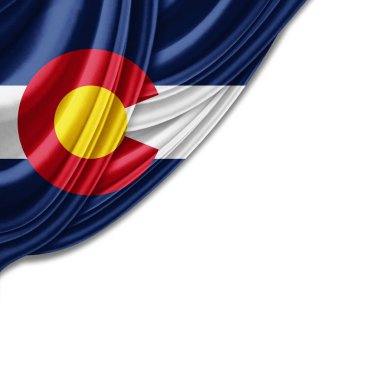 Colorado bayrağı ile kopya alanı metin - 3d çizim için    
