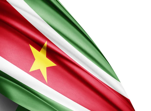 Bandera Surinam Con Espacio Copia Para Texto Ilustración —  Fotos de Stock