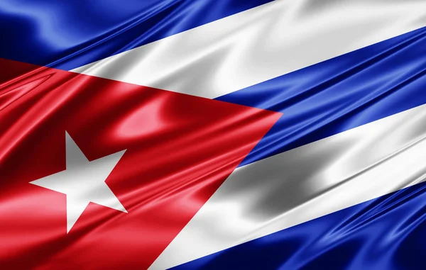 Bandera Cuba Con Espacio Copia Para Texto Ilustración —  Fotos de Stock