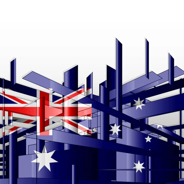 Bandera Australia Con Espacio Copia Para Texto Imágenes —  Fotos de Stock