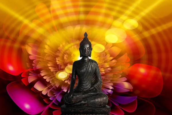 Buddha Statue Religiöses Konzept Illustration — Stockfoto