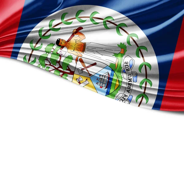 Bandeira Belize Com Espaço Cópia Para Seu Texto Ilustração — Fotografia de Stock