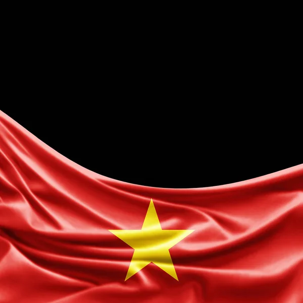 Флаг Вьетнама Местом Копирования Текста Иллюстрация — стоковое фото