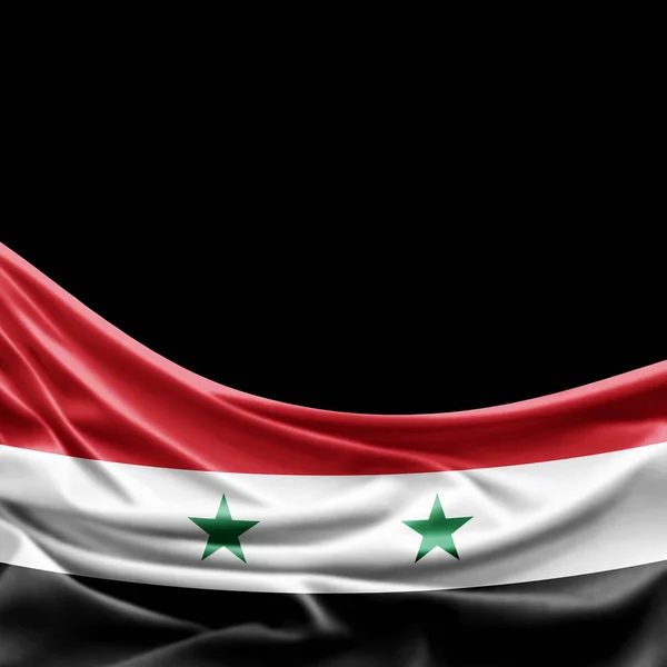 Flag Syria Copy Space Your Text Illustration — Stock Photo, Image