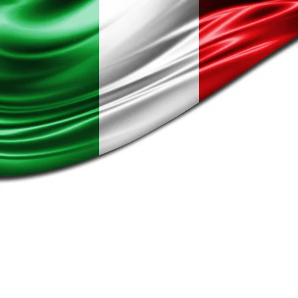意大利国旗与复制空间为您的文本 — 图库照片