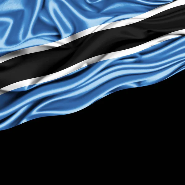 Bandeira Botsuana Com Espaço Cópia Para Seu Texto Ilustração — Fotografia de Stock