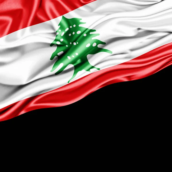 Flag Lebanon Copy Space Your Text Illustration — Stock Photo, Image