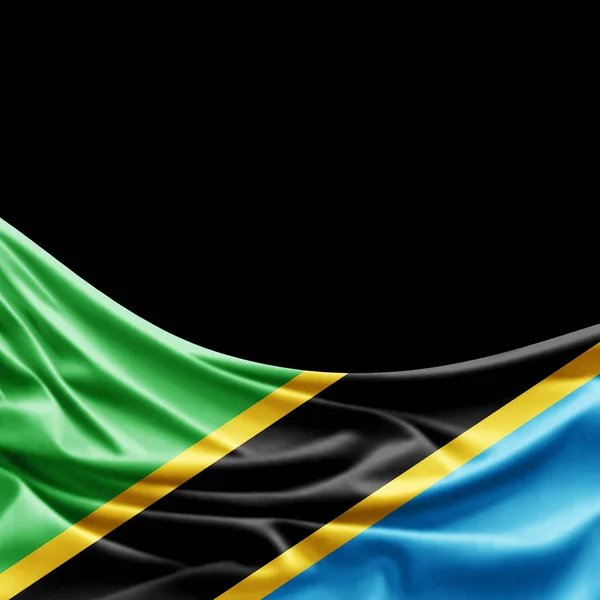Флаг Танзании Местом Копирования Текста Иллюстрация — стоковое фото