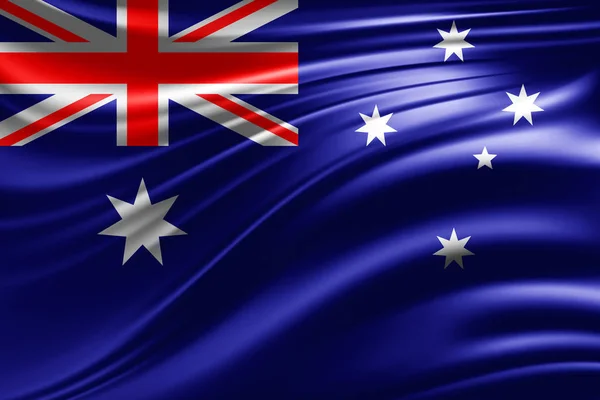 Bandera Australia Con Espacio Copia Para Texto Ilustración —  Fotos de Stock