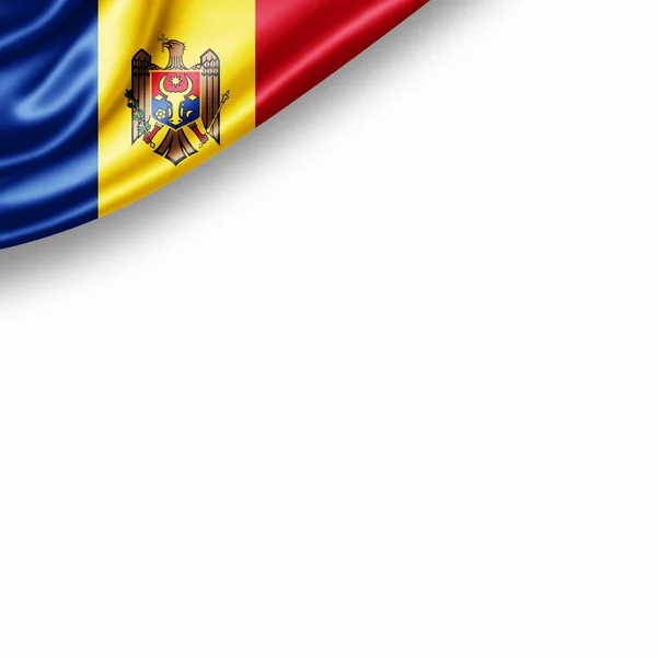Bandera Moldavia Con Espacio Copia Para Texto Ilustración — Foto de Stock