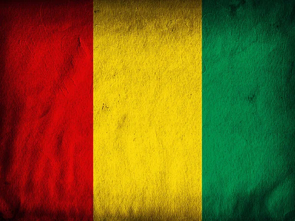 Vlag Van Guinee Met Kopie Ruimte Voor Tekst Afbeeldingen — Stockfoto