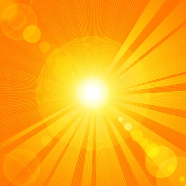Abstrakter Hintergrund Sonne Mit Strahlen Illustration — Stockfoto