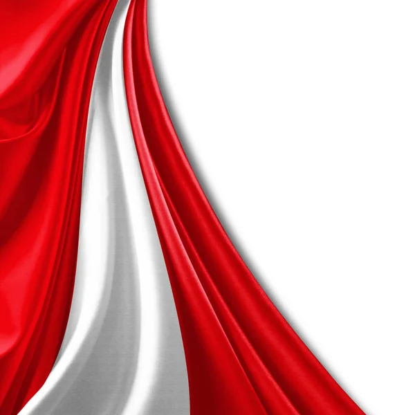 Bandera Perú Con Espacio Copia Para Texto Ilustración — Foto de Stock