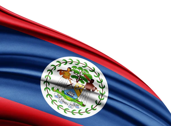 Bandeira Belize Com Espaço Cópia Para Seu Texto Ilustração — Fotografia de Stock