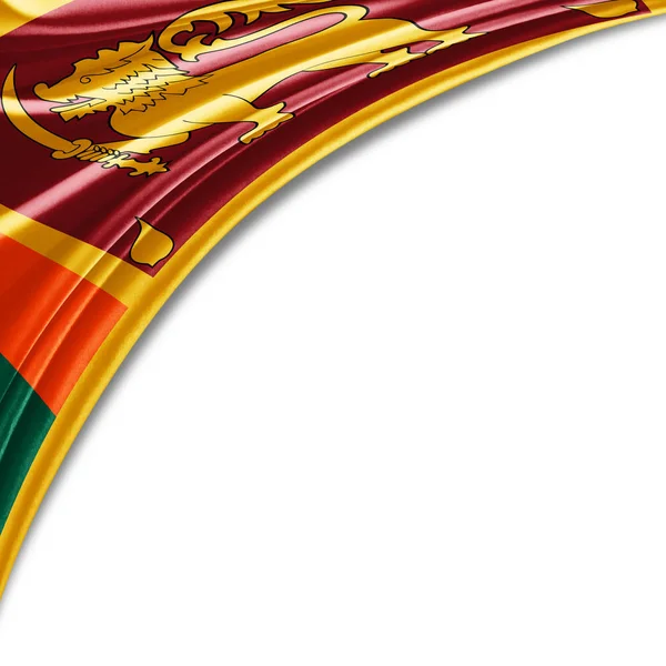 テキスト イラストのコピー スペースを持つスリランカの旗 — ストック写真