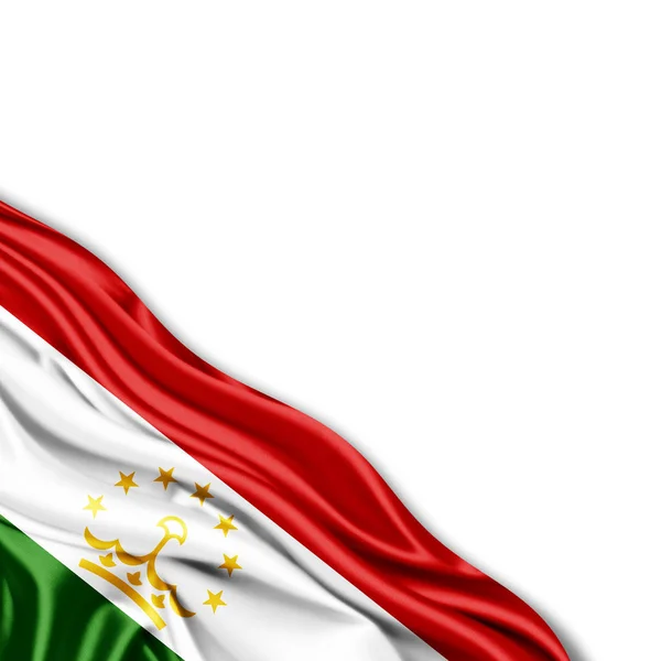 Vlag Van Tadzjikistan Met Kopie Ruimte Voor Tekst Illustratie — Stockfoto