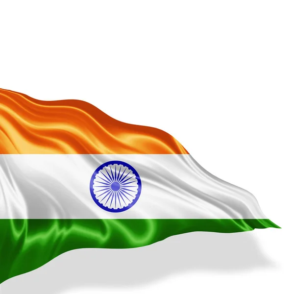 Bandera India Con Espacio Copia Para Texto Ilustración — Foto de Stock