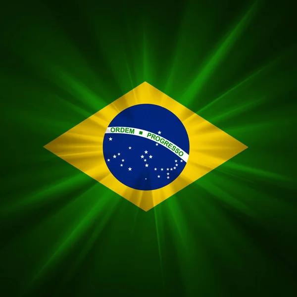 Bandeira Brasil Fundo Abstrato Ilustração — Fotografia de Stock