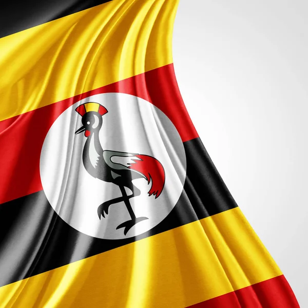 Flagge Von Uganda Mit Kopierplatz Für Ihren Text Illustration — Stockfoto