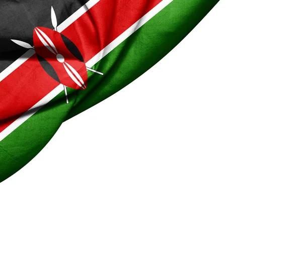 Vlag Van Kenia Met Kopie Ruimte Voor Tekst Illustratie — Stockfoto