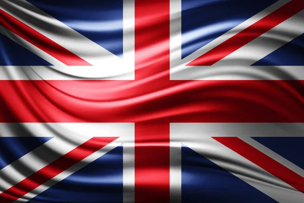 Bandeira Reino Unido Com Espaço Cópia Para Seu Texto Ilustração — Fotografia de Stock