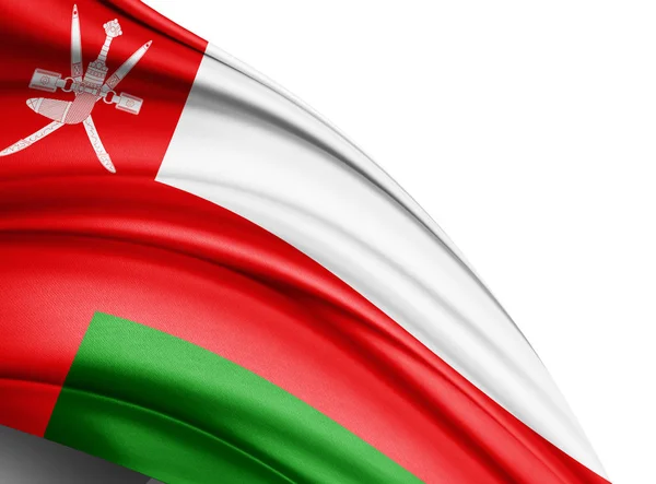 Прапор Оману Копією Простір Вашої Ілюстрації Тексту — стокове фото