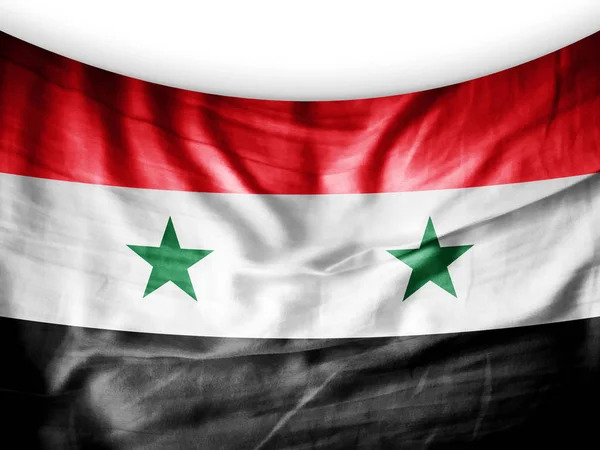 Прапор Сирії Копією Простір Вашої Ілюстрації Тексту — стокове фото
