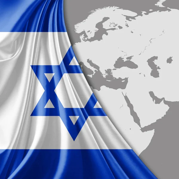Прапор Ізраїлю Копією Простір Вашої Ілюстрації Тексту — стокове фото