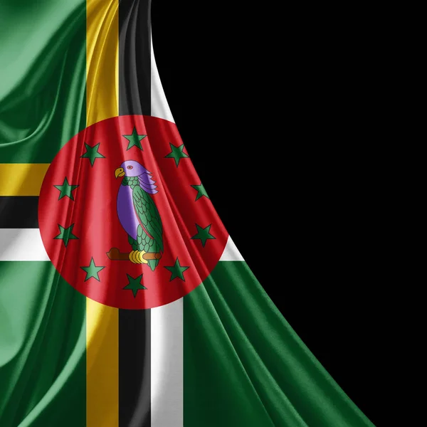 Flag Dominica Copy Space Your Text Illustration — Stock Photo, Image