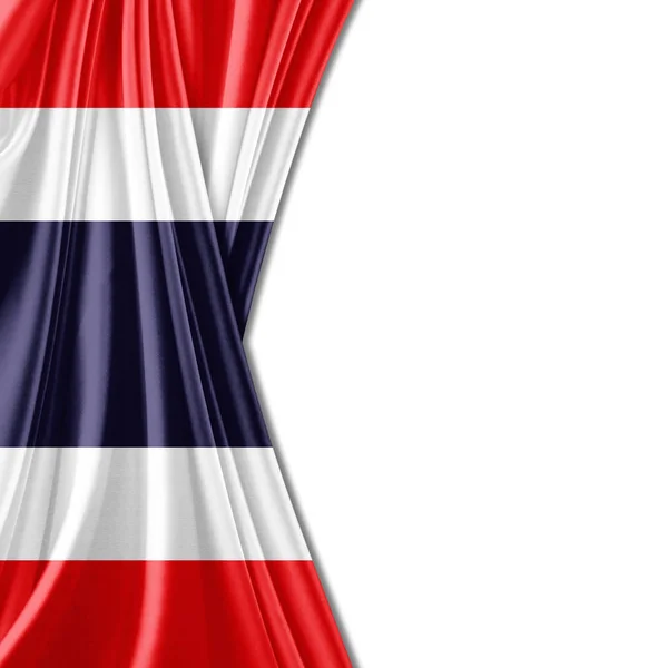 Flagge Von Thailand Mit Kopierplatz Für Ihren Text Illustration — Stockfoto