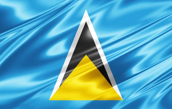 Flaga Saint Lucia Kopia Miejsce Twój Tekst Ilustracje — Zdjęcie stockowe