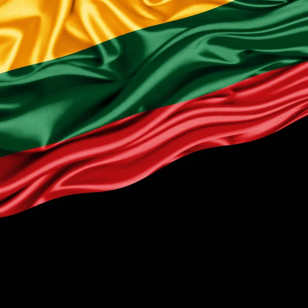 stock image Flag of  Lithuania  with copy space for your text  - 3D illustration    