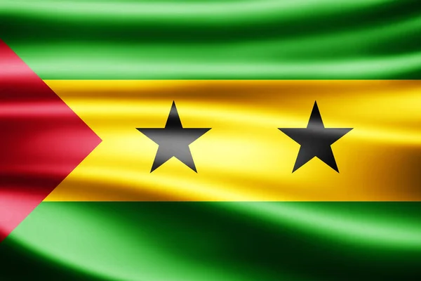 Bandera Santo Tomé Con Espacio Copia Para Texto Ilustración — Foto de Stock