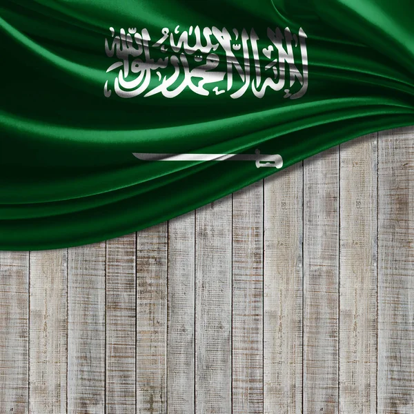 Flagge Von Saudi Arabien Mit Kopierplatz Für Ihren Text Illustration — Stockfoto