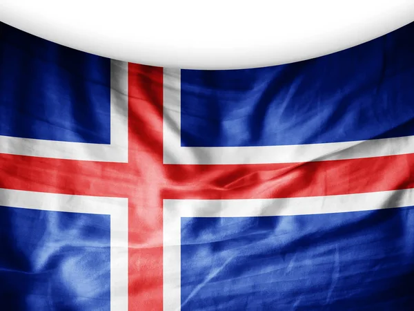 Bandera Islandia Con Espacio Copia Para Texto Ilustración — Foto de Stock