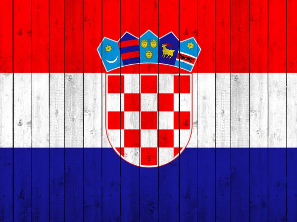 Bandera Croacia Con Espacio Copia Para Texto Imágenes —  Fotos de Stock