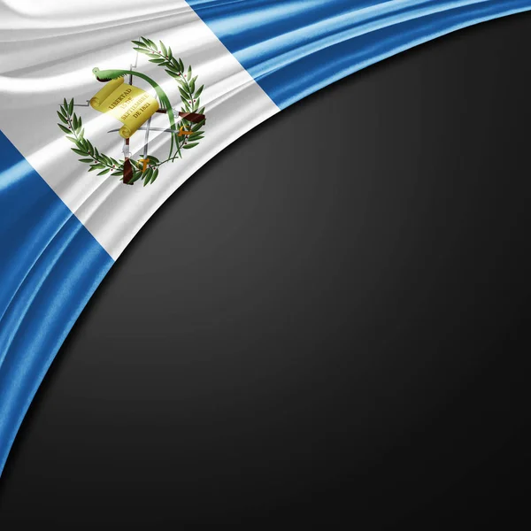 危地马拉国旗与复制空间为您的文本 — 图库照片