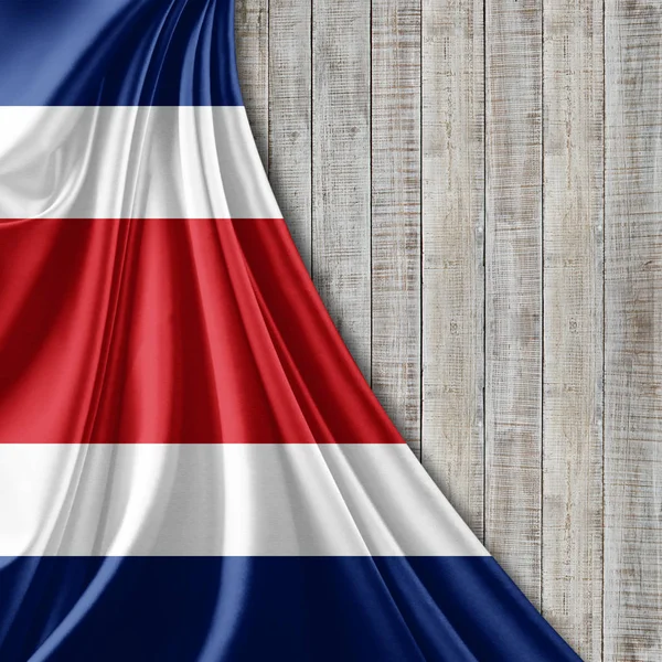 Bandera Costa Rica Con Espacio Para Copiar Texto Ilustración —  Fotos de Stock